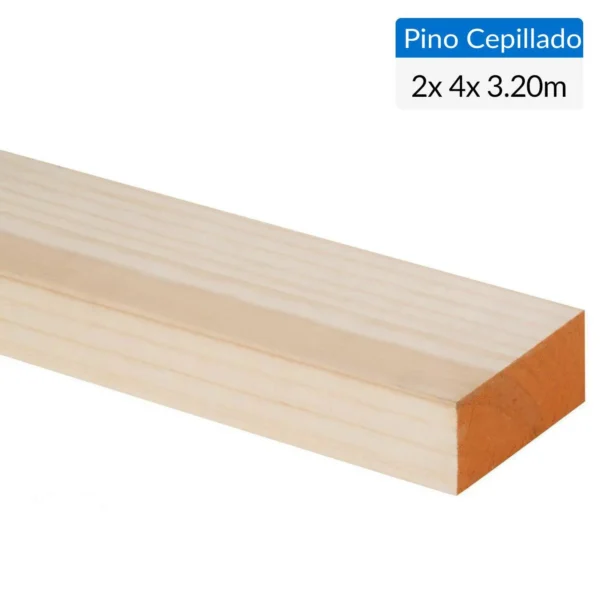 Pino Seco Cepillado 2X4X3.2Mt