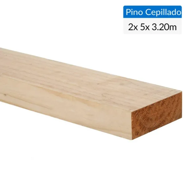 Pino Seco Cepillado 2X5X3.2Mt